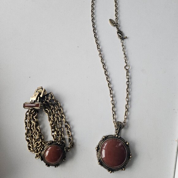 Jewel Kade Vintage Necklace Bracelet Set New in Box Jewelry gift set Wood box - Picture 9 of 16